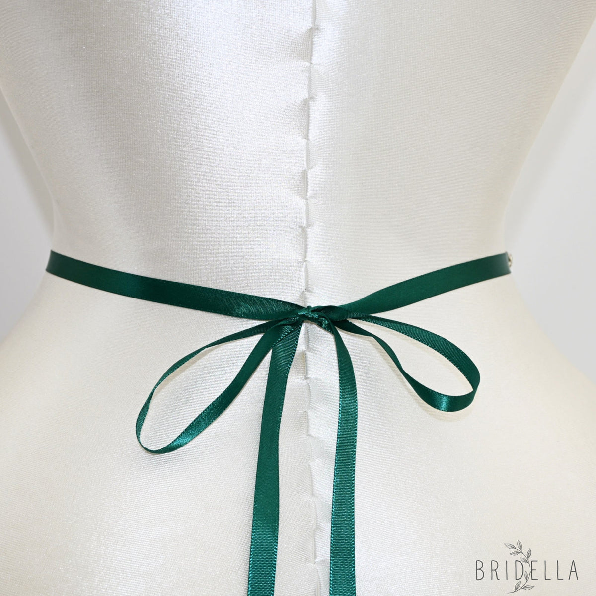 Emerald Green Rhinestone Bridal Sash Wedding Dress Belt – Bridella BS167KL - Emerald - Blets