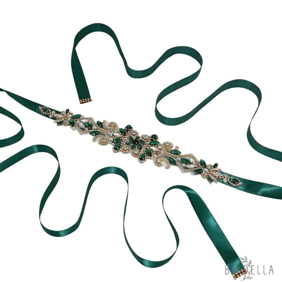 Emerald Rhinestone Belt - Emerald - Blets