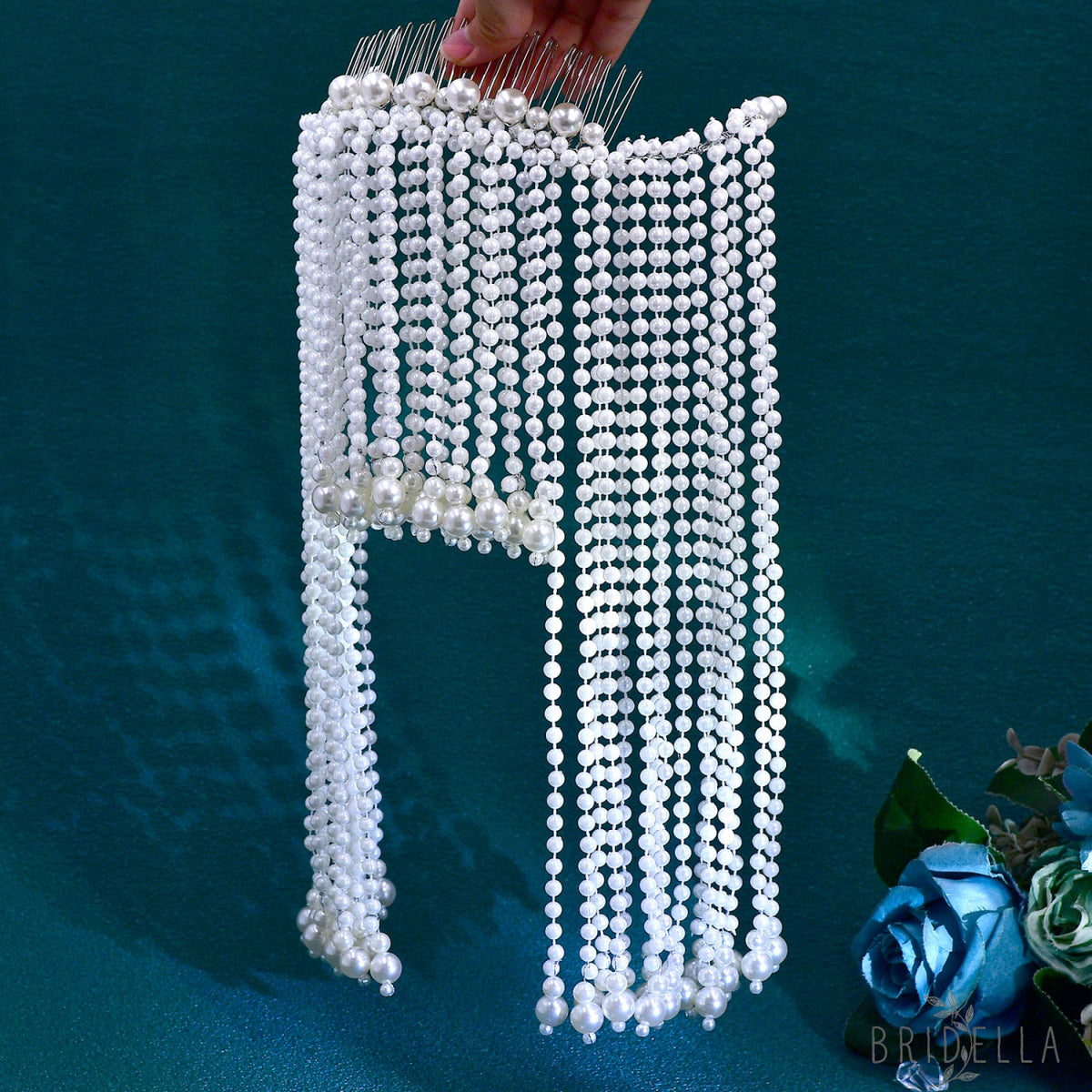 BHP751-S ivory pearl headband