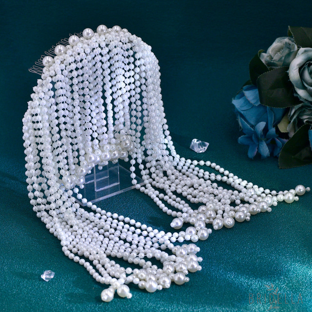 BHP751-S ivory pearl headband