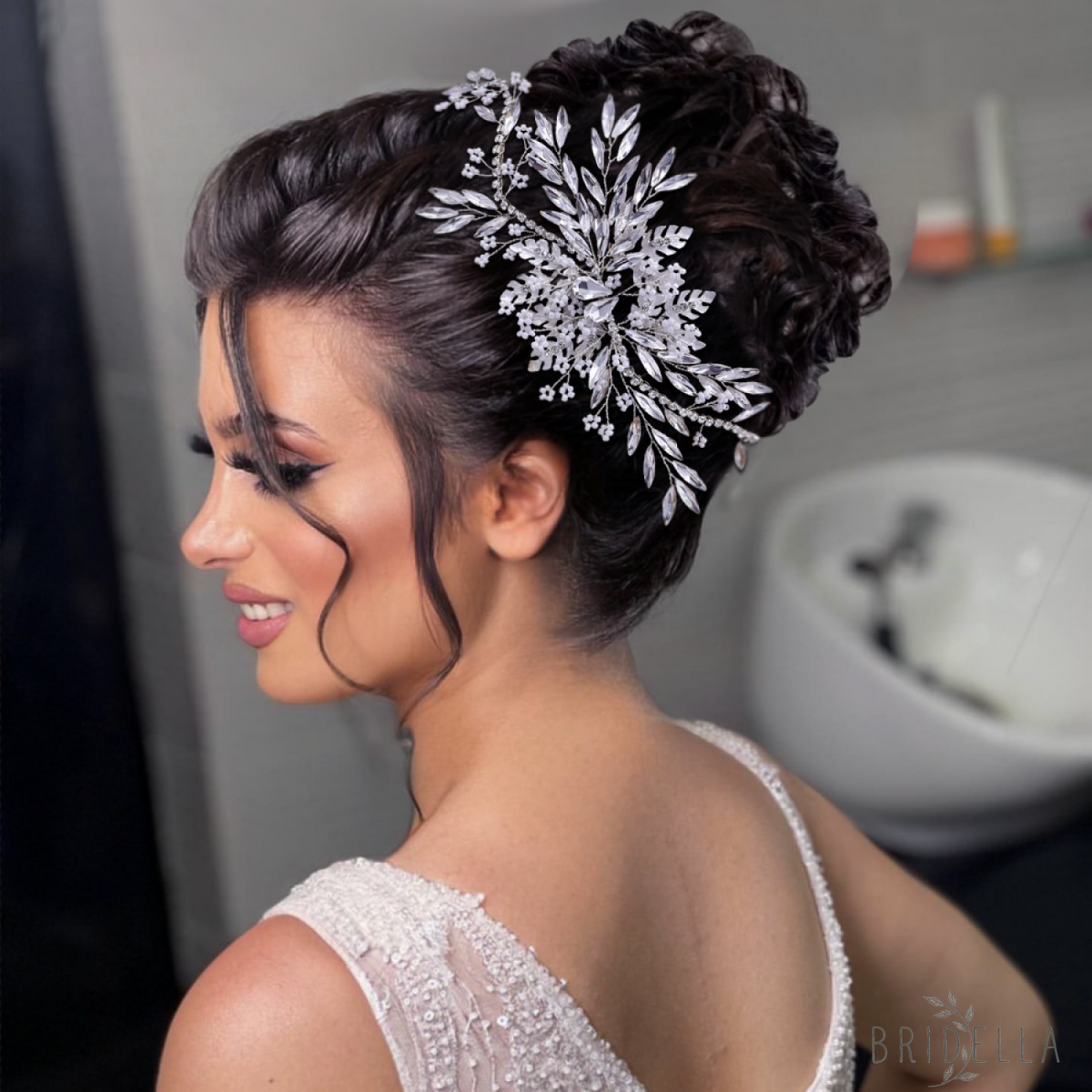 BHP277-G gold rhinestone headband