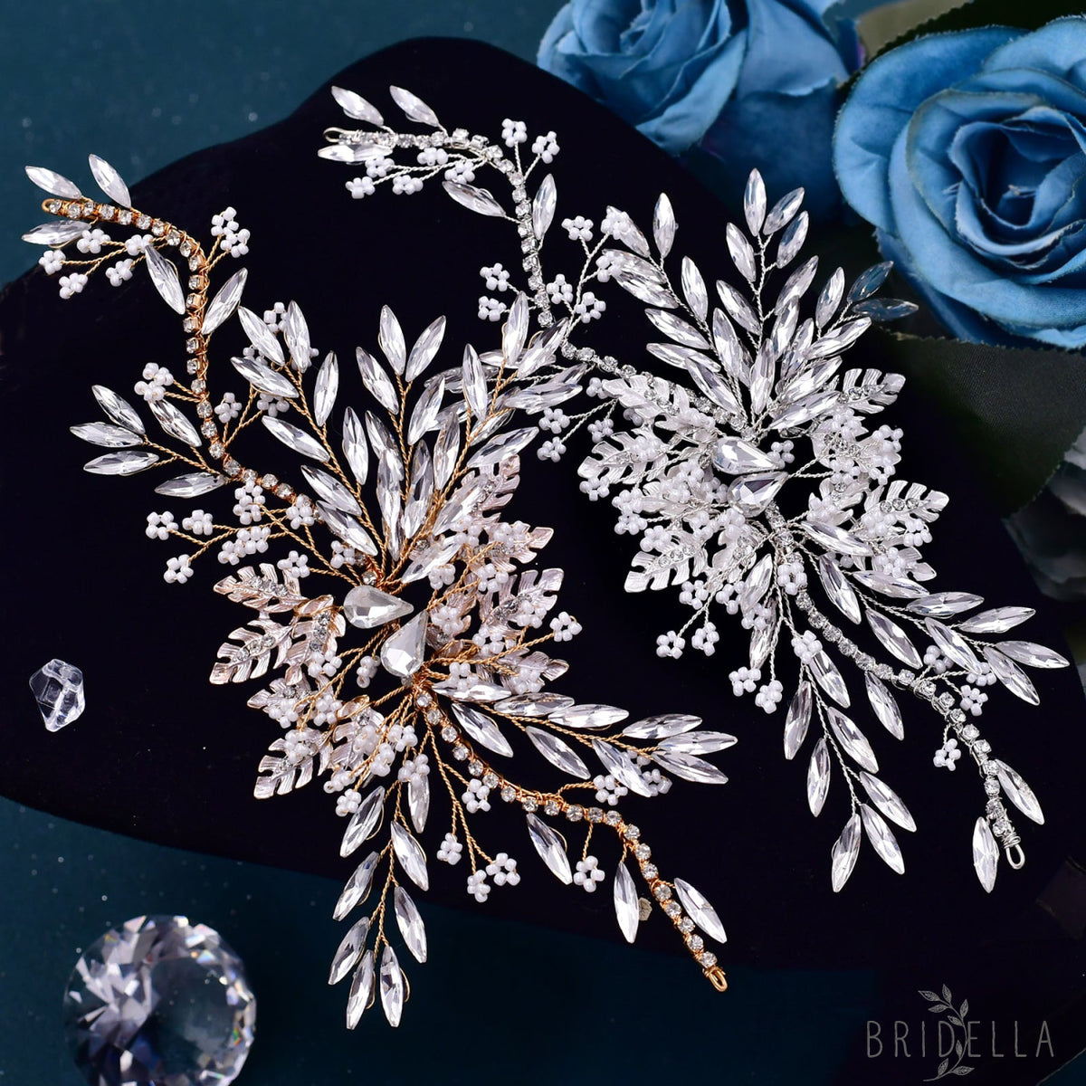 BHP277-G gold rhinestone headband