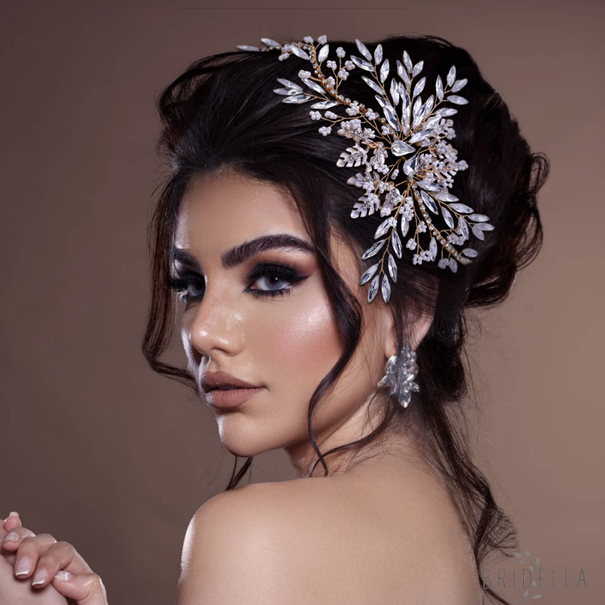 BHP277-G gold rhinestone headband