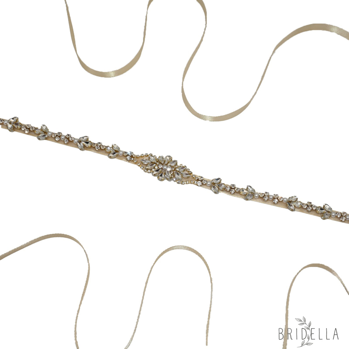 Gold Rhinestone & Pearl Accessory - Gold - Blets