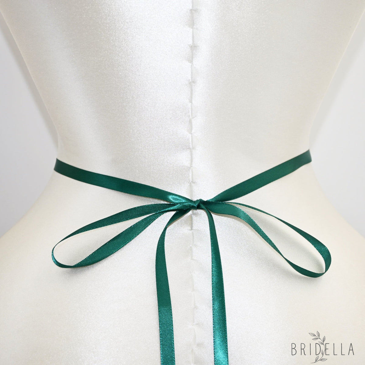 Green Rhinestone Bridal Belt Wedding Sash – Bridella BS142KL - Green Ribbon - Blets