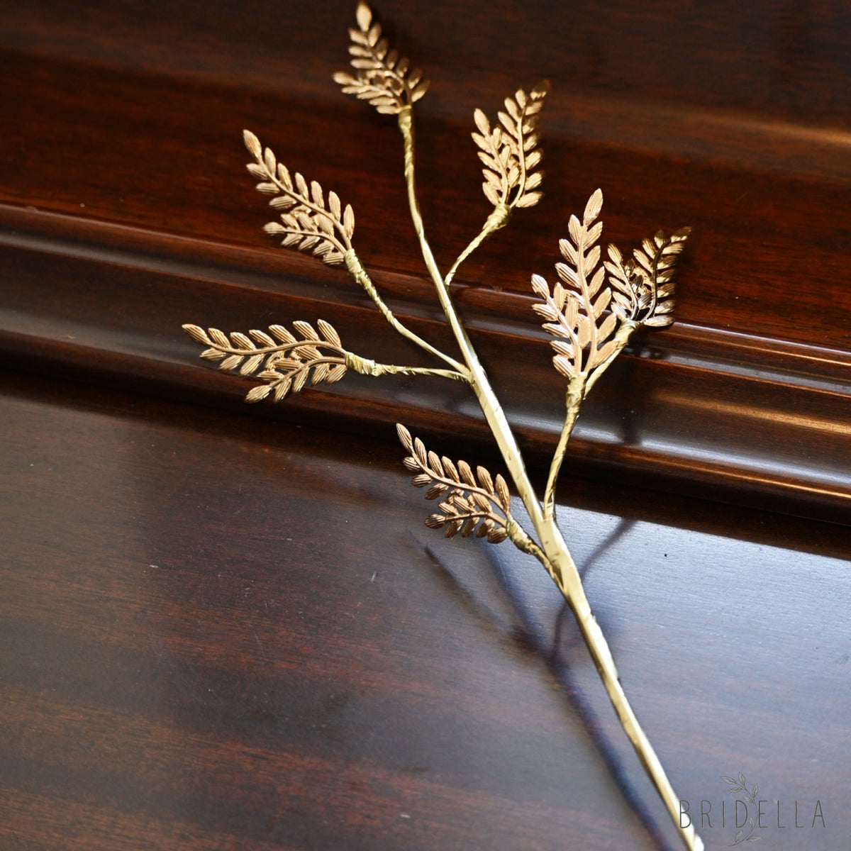 Handmade Gold Fern Leaf Branch Picks K186 - Gold