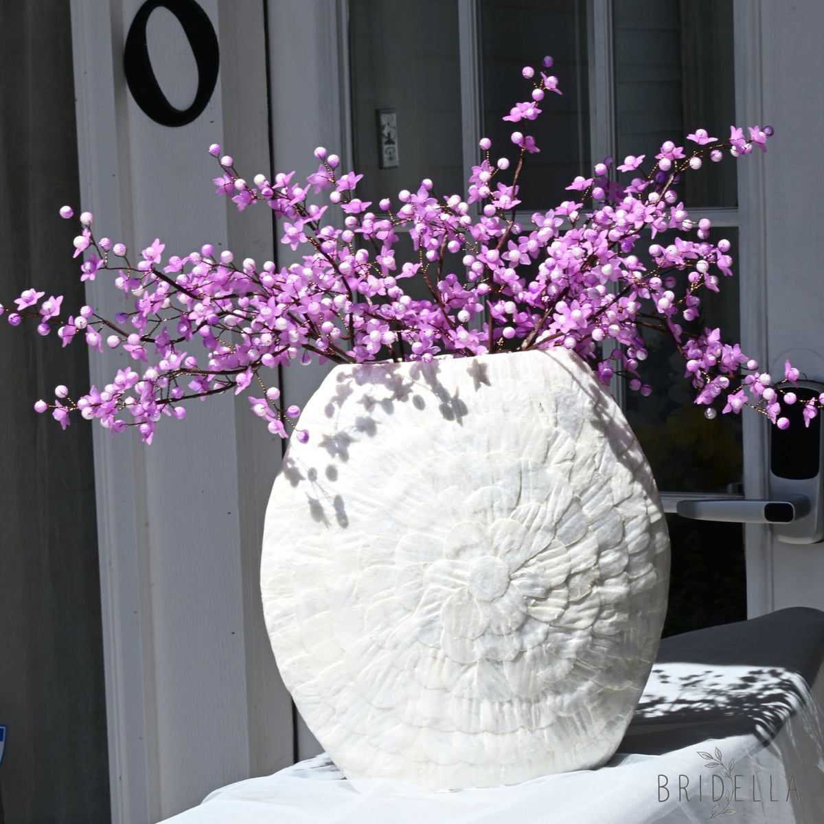 Handmade Purple Artificial Rustic Faux Cherry Blossom Branches for Home Decor K79 - Purple