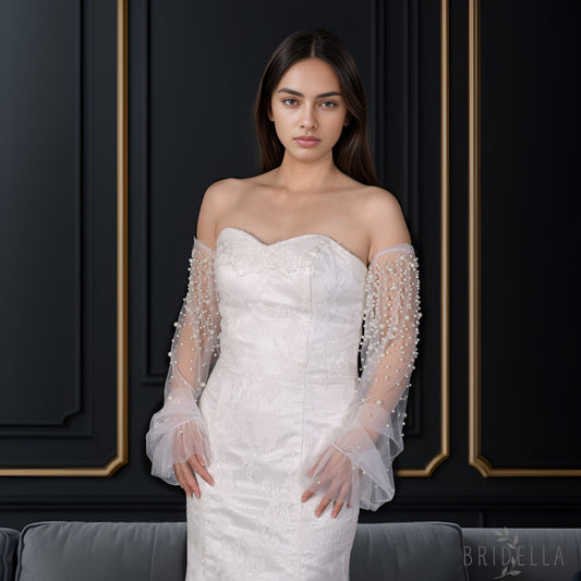 VG113-I ivory mesh gloves