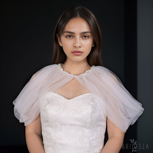 VG90-I ivory mesh shawl