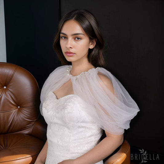 VG90-I ivory mesh shawl