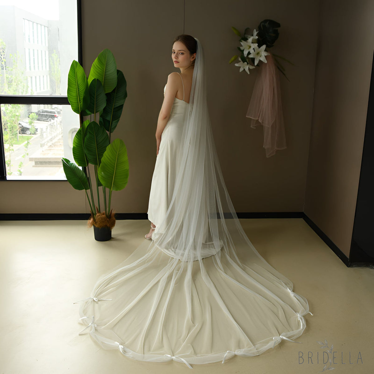 V296-IY2.9 ivory mesh hair comb
