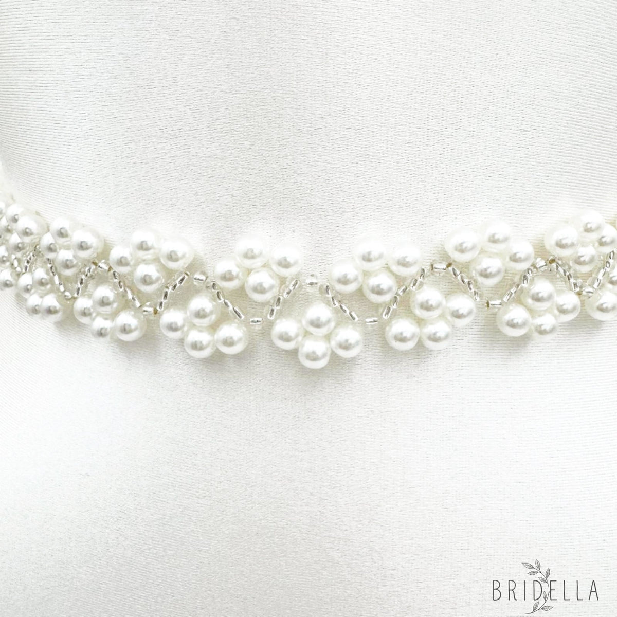 Ivory Pearl Belt - Bridella BS147 - Ivory - Belts