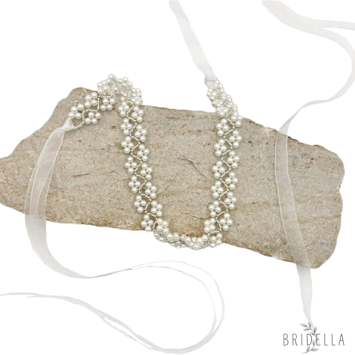 Ivory Pearl Belt - Bridella BS147 - Ivory - Belts