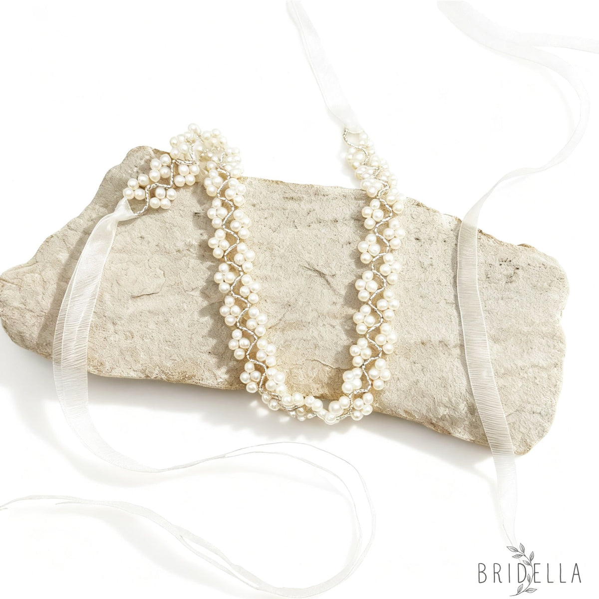 Ivory Pearl Belt - Bridella BS147 - Ivory - Belts