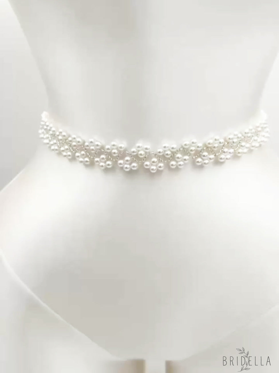 Ivory Pearl Belt - Bridella BS147 - Ivory - Belts