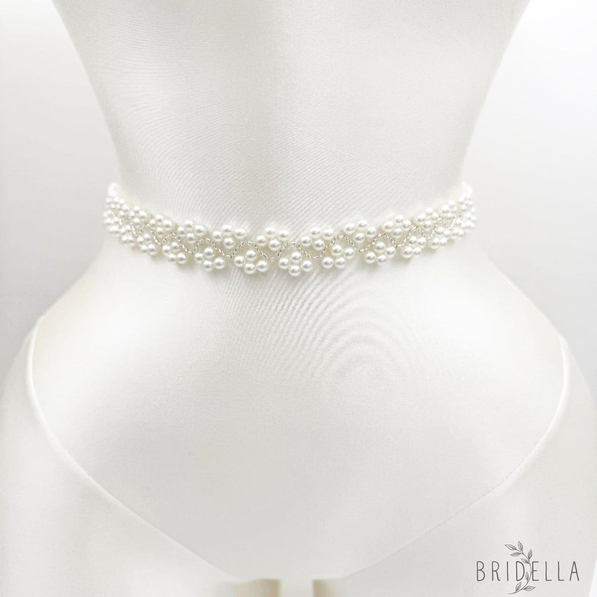 Ivory Pearl Belt - Bridella BS147 - Ivory - Belts