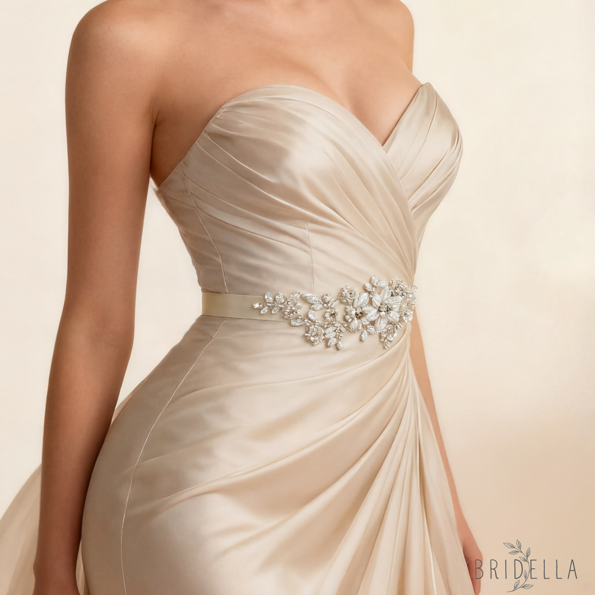 Ivory Pearl Belt - Bridella BS484 - Ivory - Blets