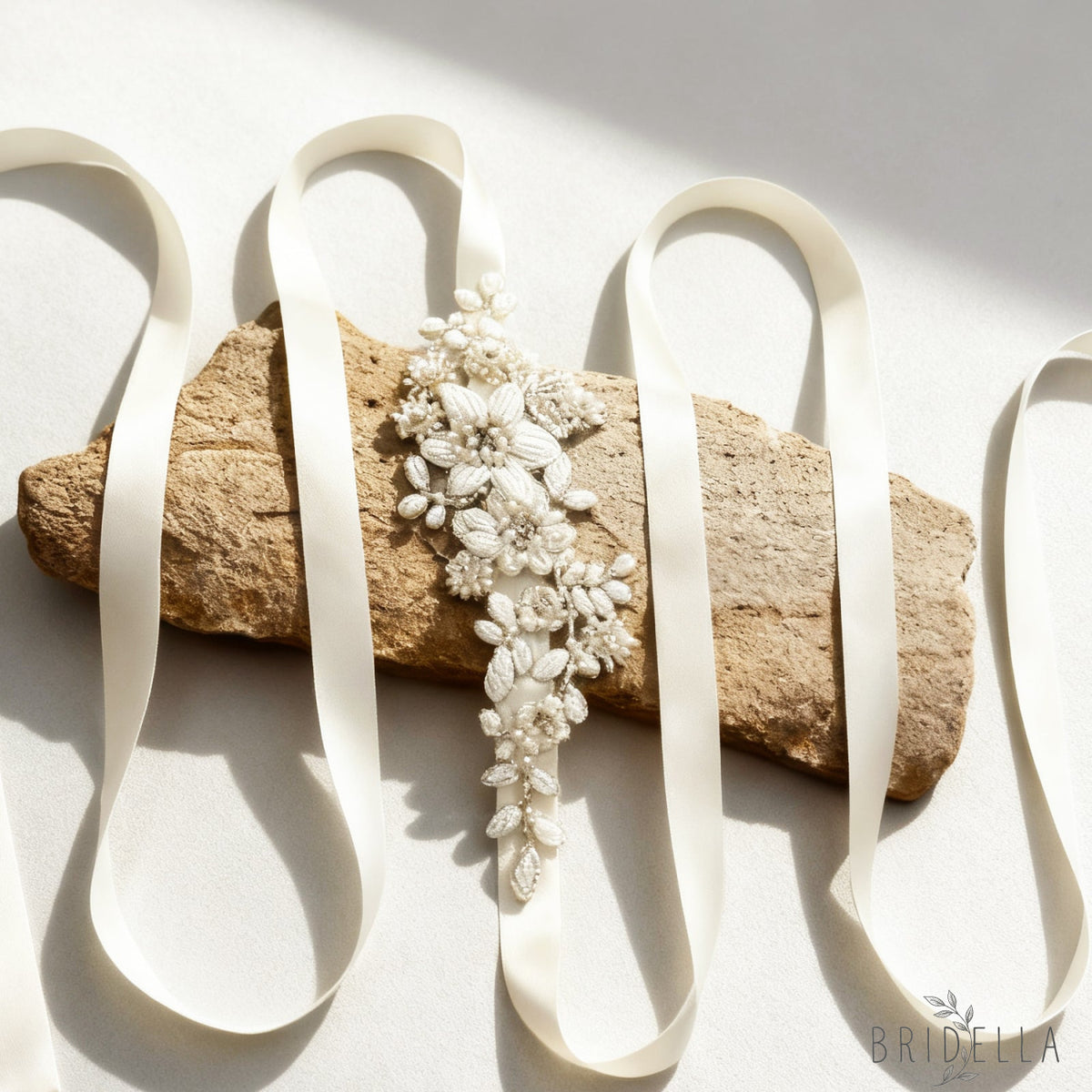 Ivory Pearl Belt - Bridella BS484 - Ivory - Blets