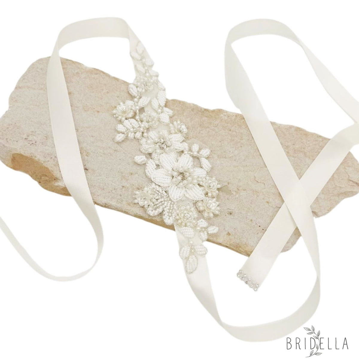 Ivory Pearl Belt - Bridella BS484 - Ivory - Blets