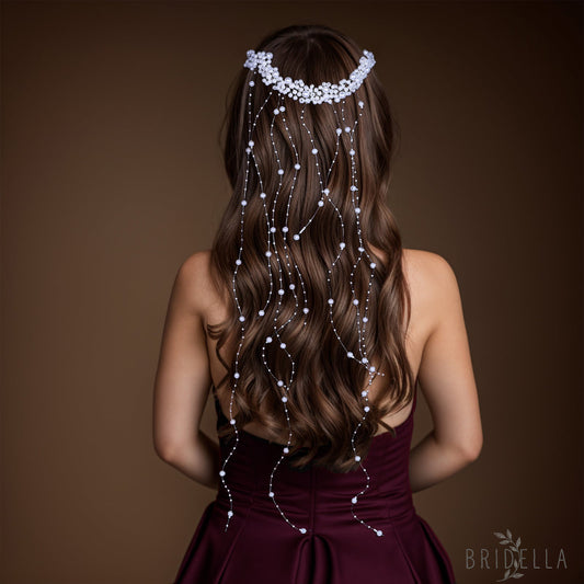 BHP600-S ivory pearl hair comb