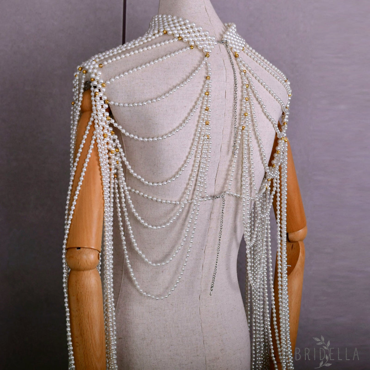 VG67 ivory pearl shawl