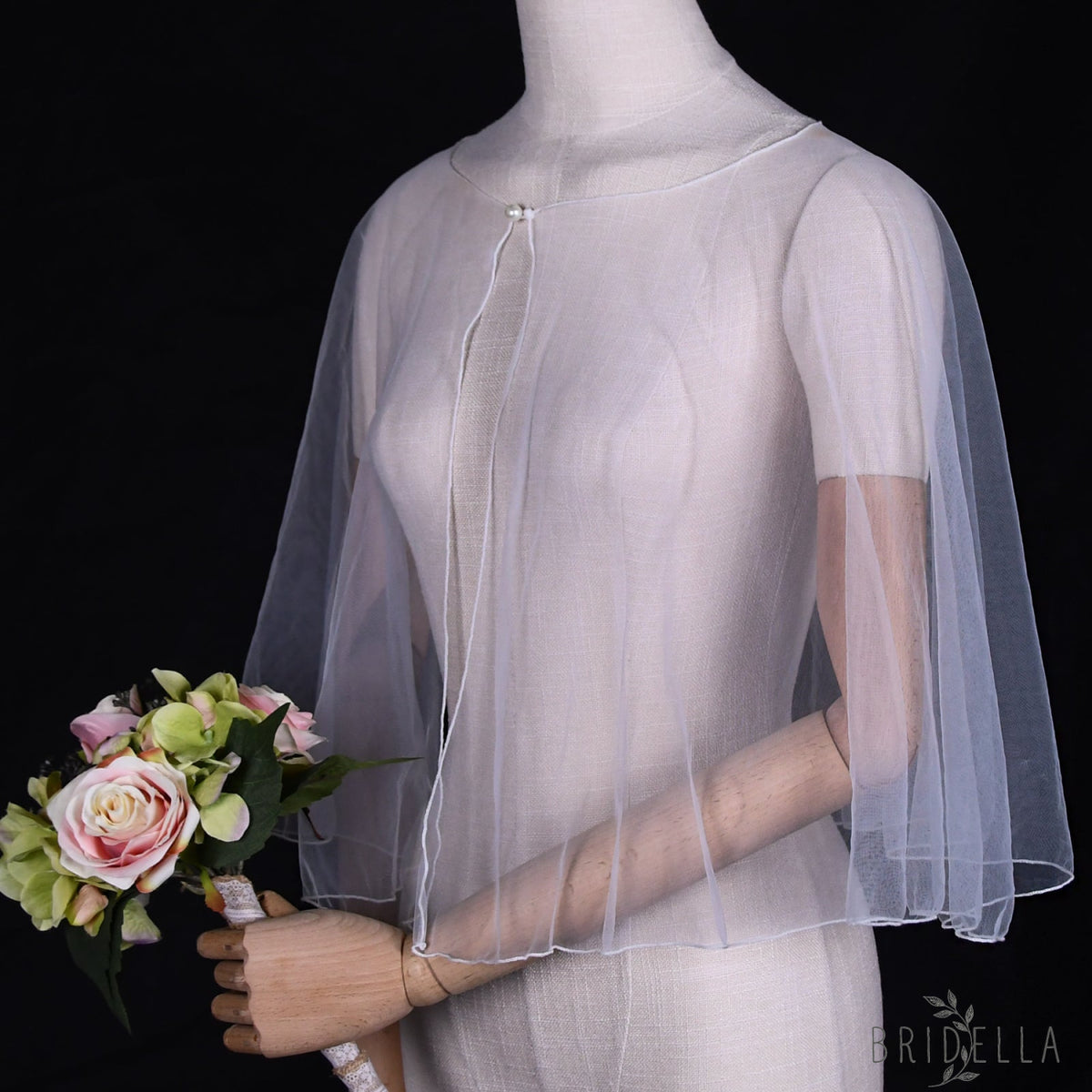 VG89-W ivory pearl shawl