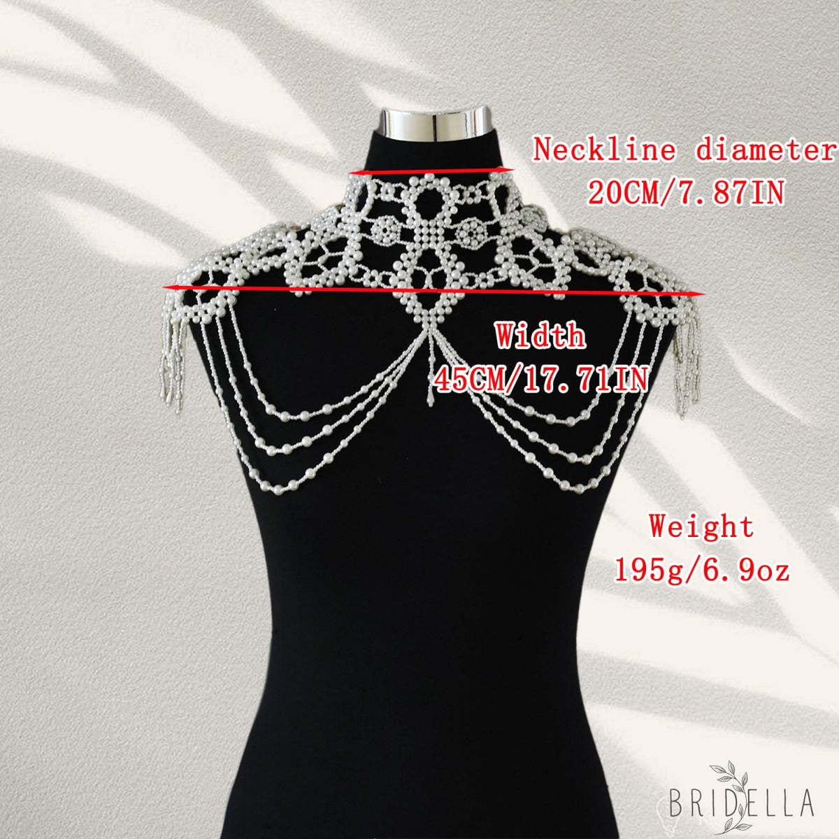 VG09 white pearl shawl