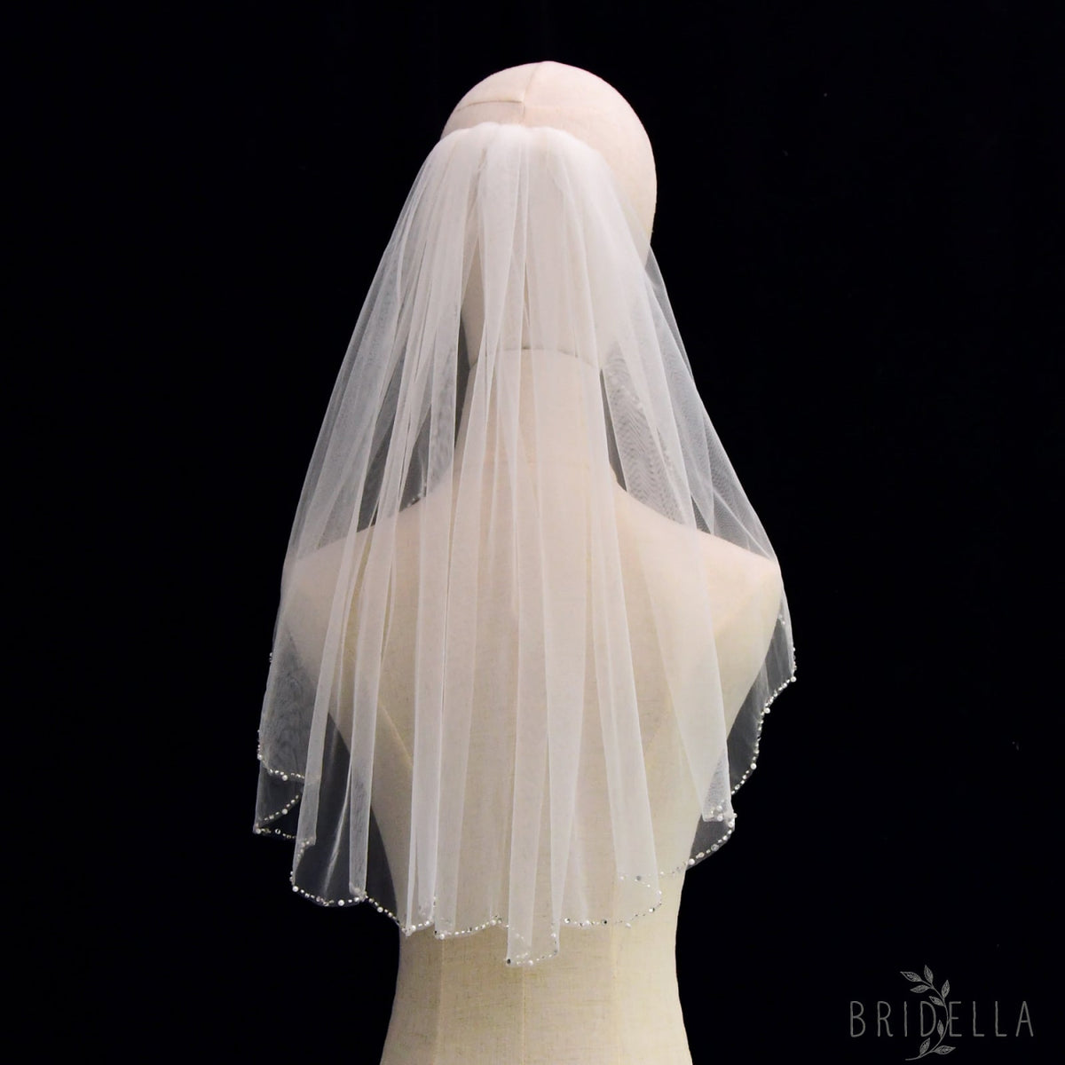 V33-IY0.6 ivory pearl mesh hair comb