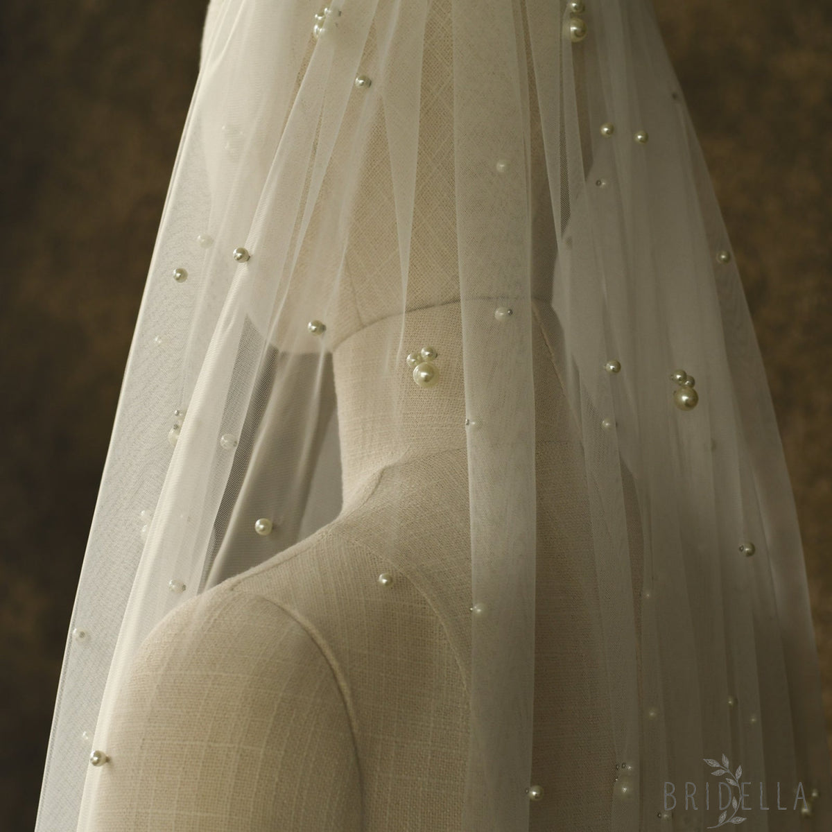 V130-IY1 ivory pearl mesh hair comb