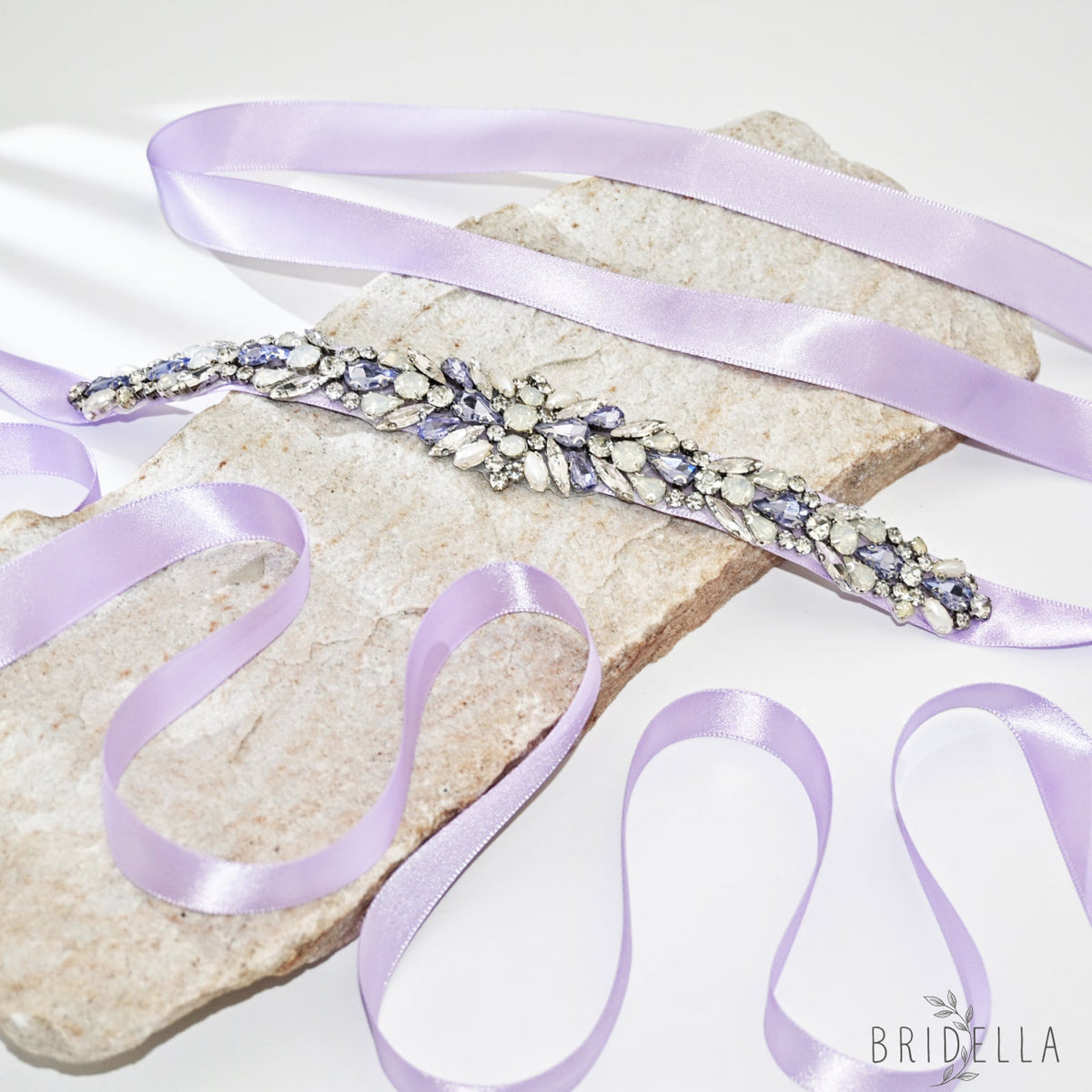 Lavender Rhinestone & Pearl Belt - Blets