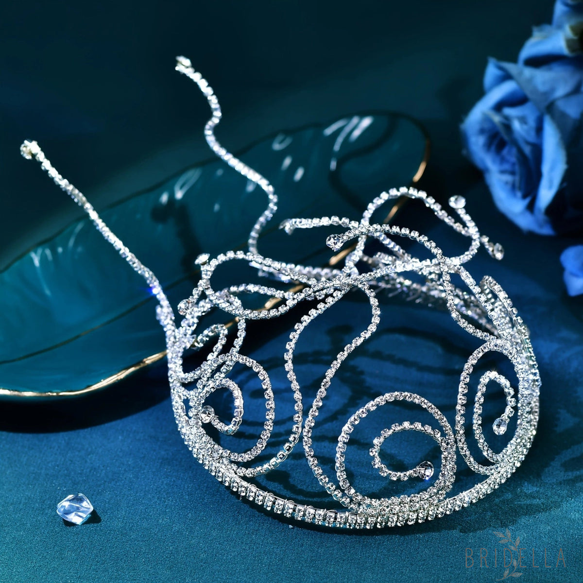BHP620-S silver rhinestone headwear