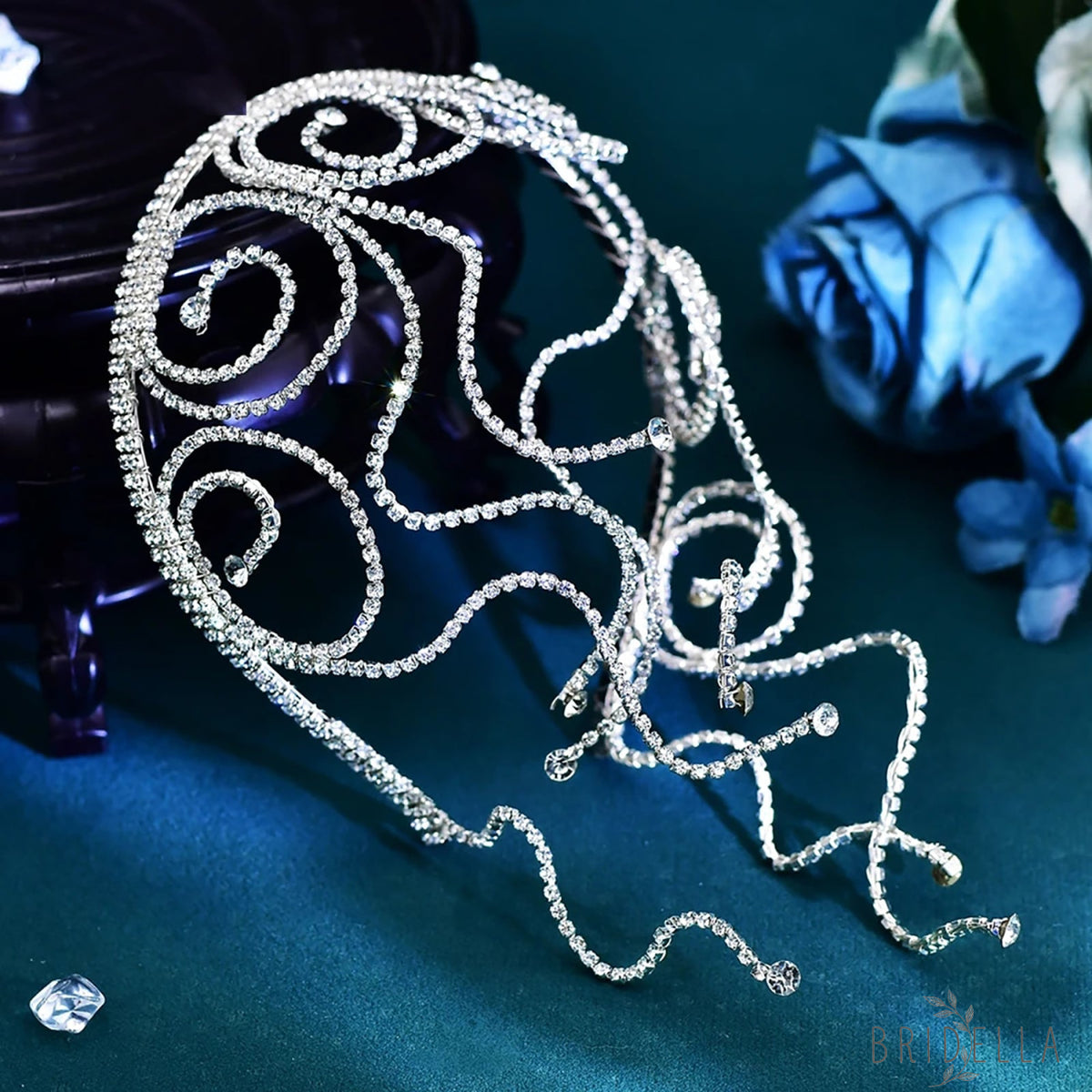 BHP620-S silver rhinestone headwear