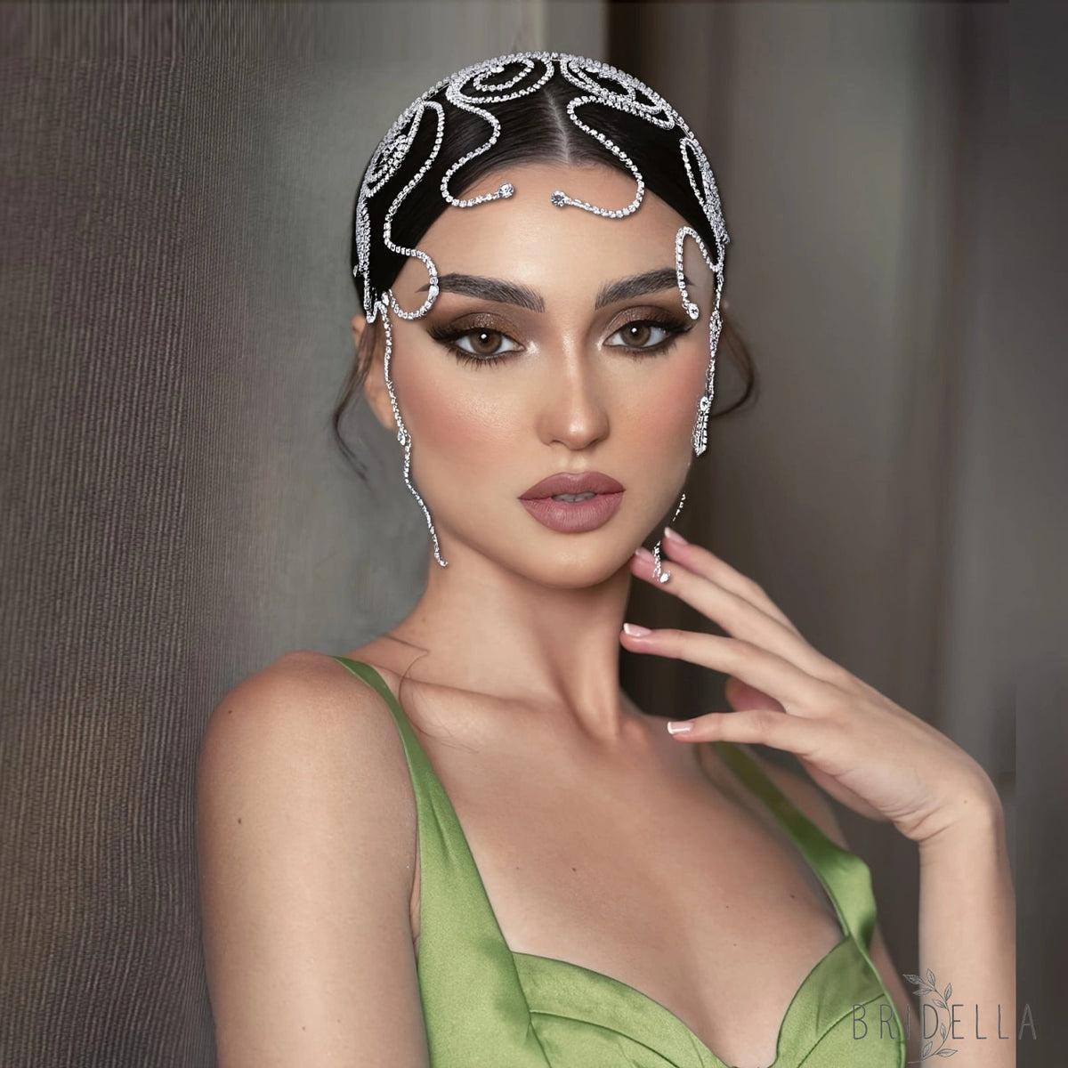 BHP620-S silver rhinestone headwear