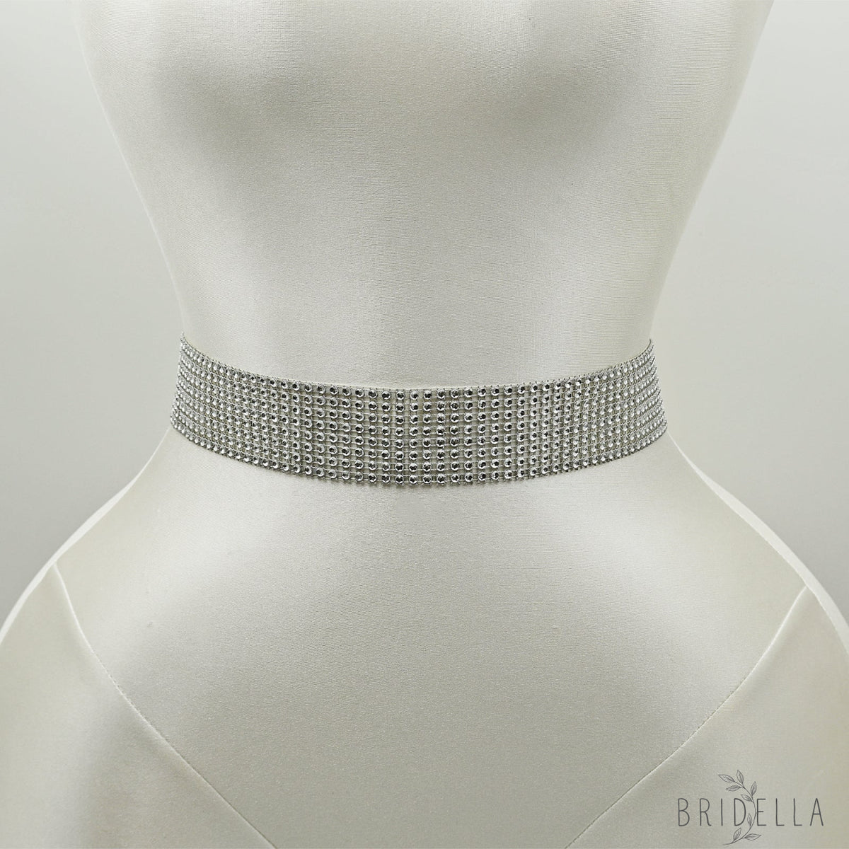Off White Crystal Belt - Sliver - Belts
