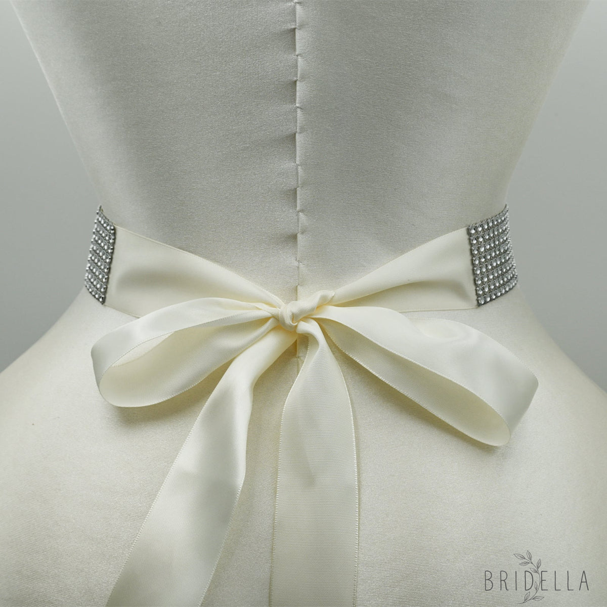 Off White Crystal Belt - Sliver - Belts