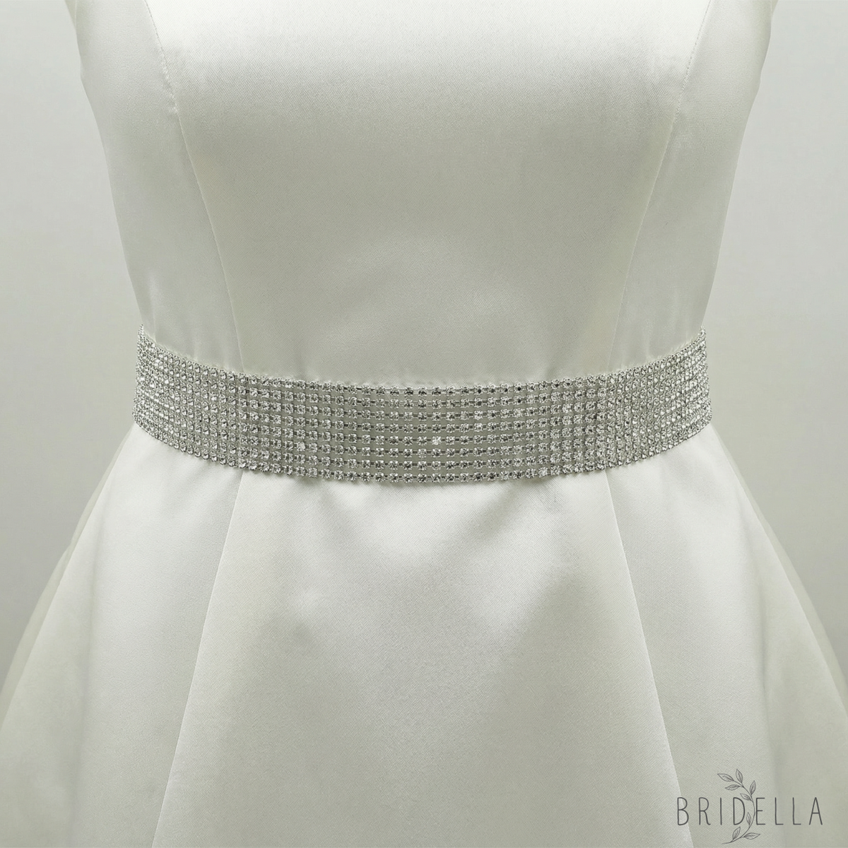 Off White Crystal Belt - Sliver - Belts