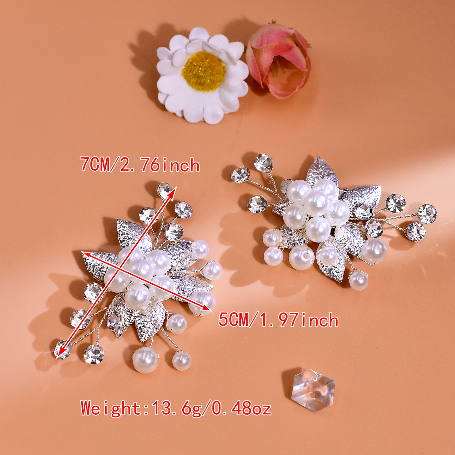 Pearl Bridal Shoe Clips Wedding Heel Decoration - Bridella BHX68