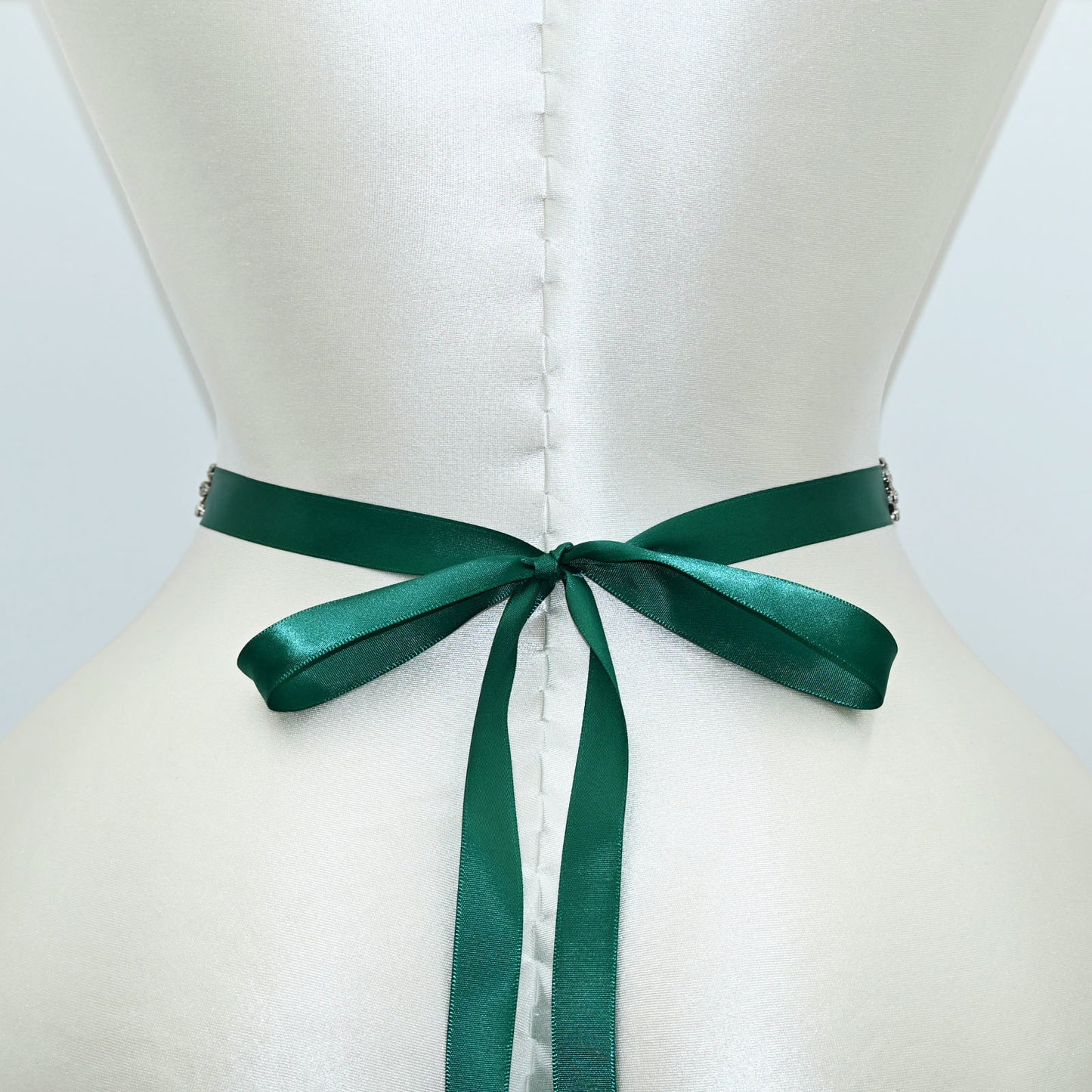 Emerald Green Rhinestone Bridal Sash Wedding Dress Belt – Bridella BS120KL