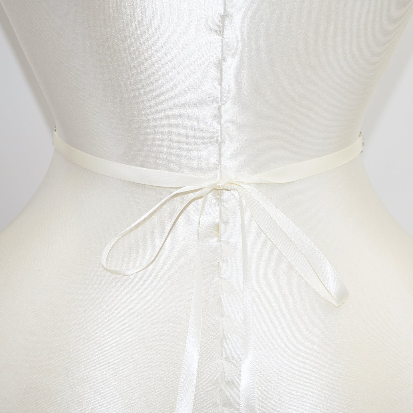 Off White Rhinestone Bridal Belt Wedding Sash – Bridella BS239