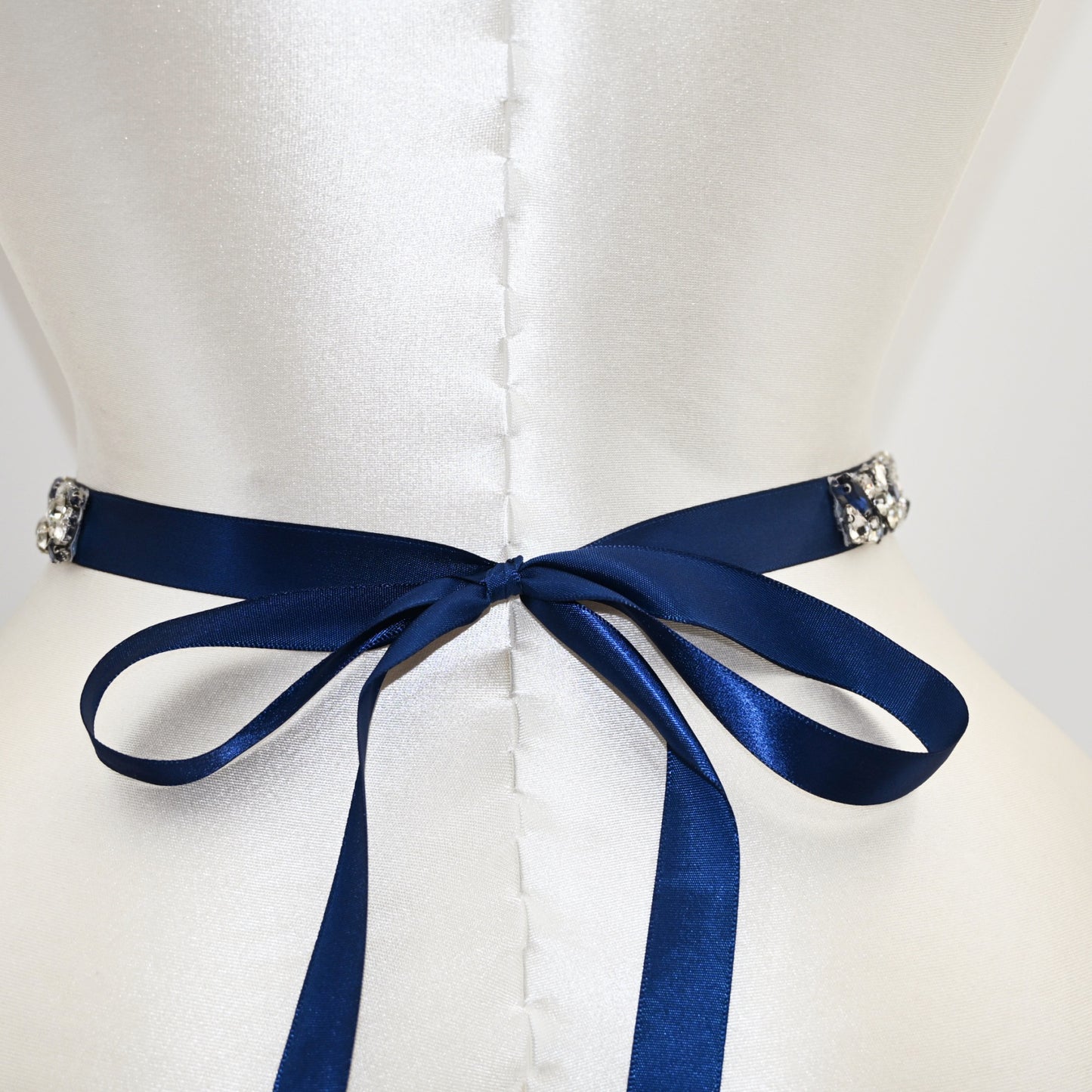 Navy Rhinestone Bridal Belt – Bridella BS85ML