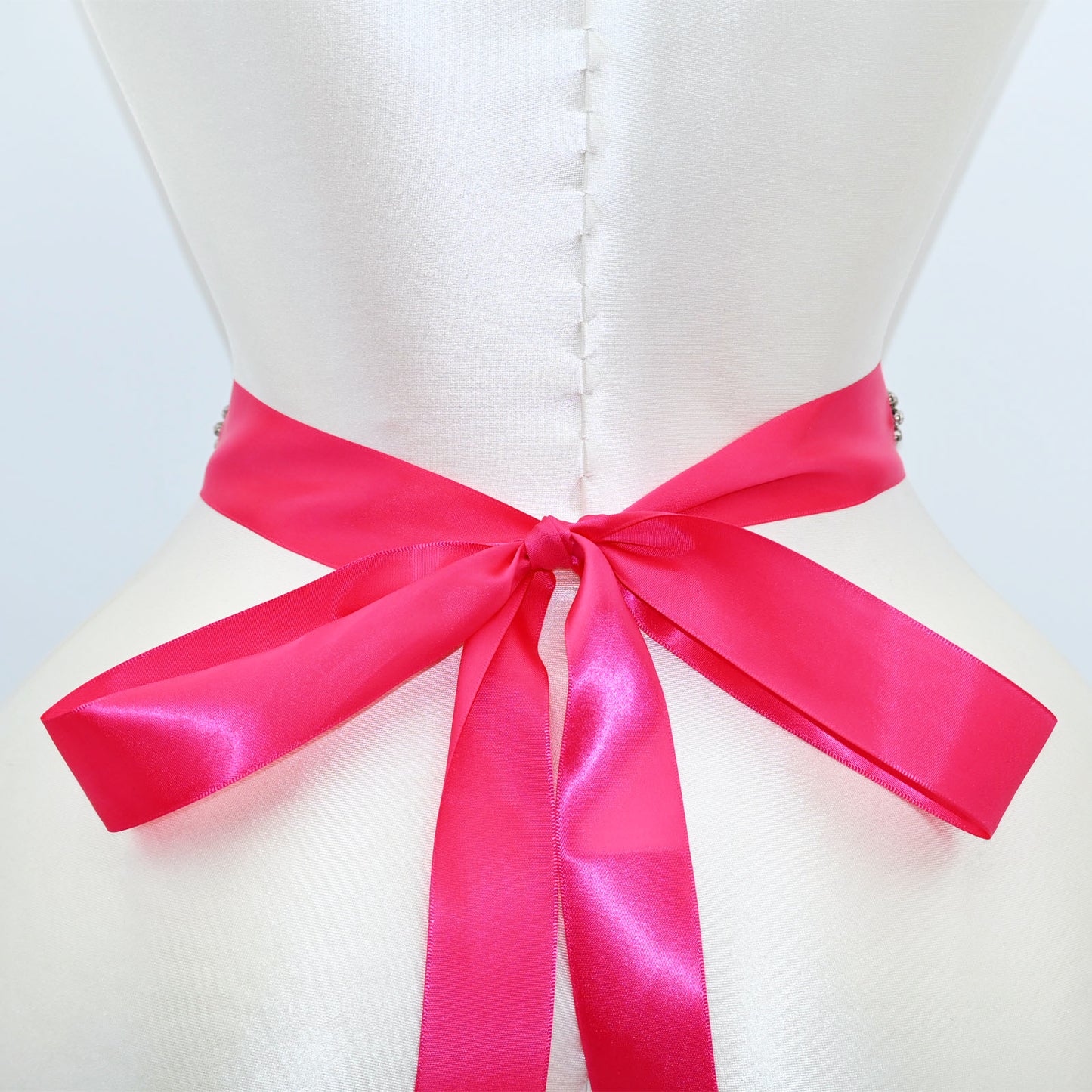 Red Rhinestone Bridal Sash Wedding Dress Belt – Bridella BS120