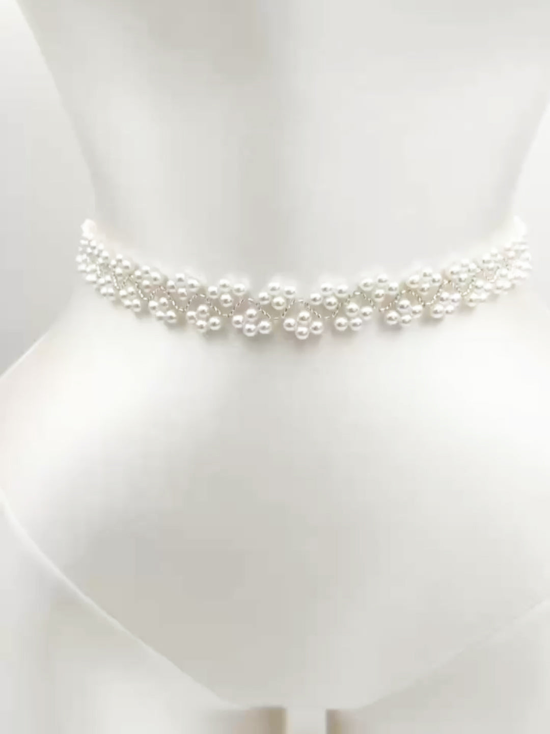 Ivory Pearl Belt - Bridella BS147