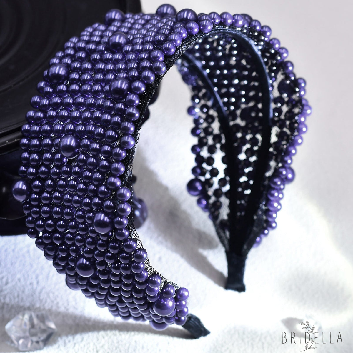 Pearl Beaded Padded Headband Fashion Party Hair Accessories - Bridella BYXA153
