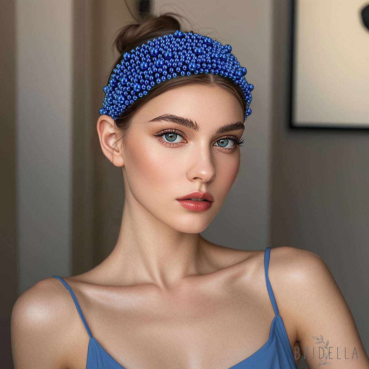 Pearl Beaded Padded Headband Fashion Party Hair Accessories - Bridella BYXA153