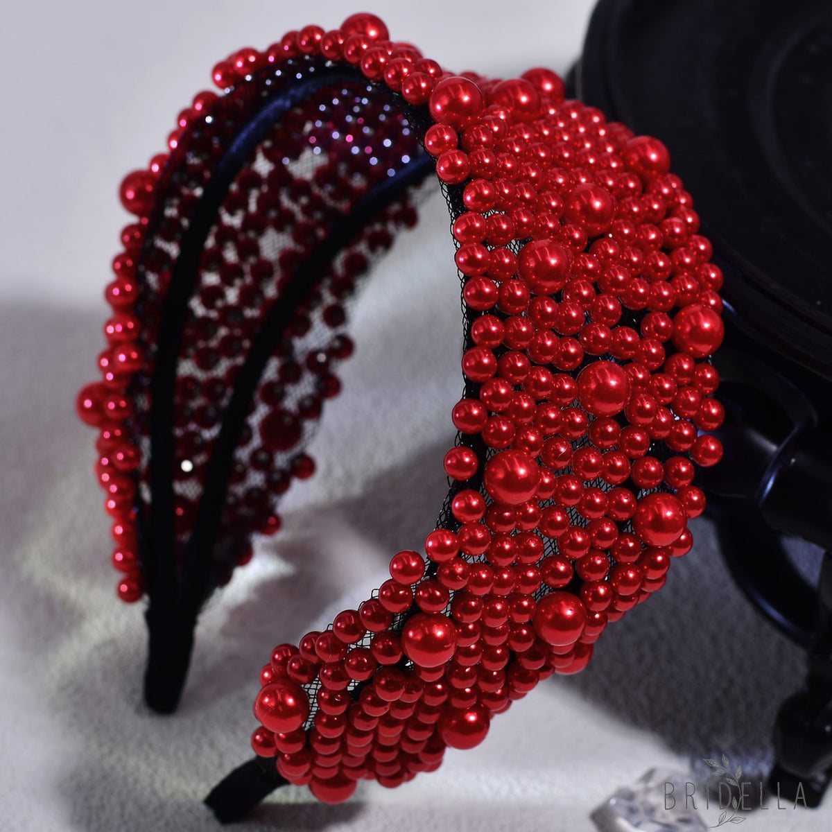 Pearl Beaded Padded Headband Fashion Party Hair Accessories - Bridella BYXA153