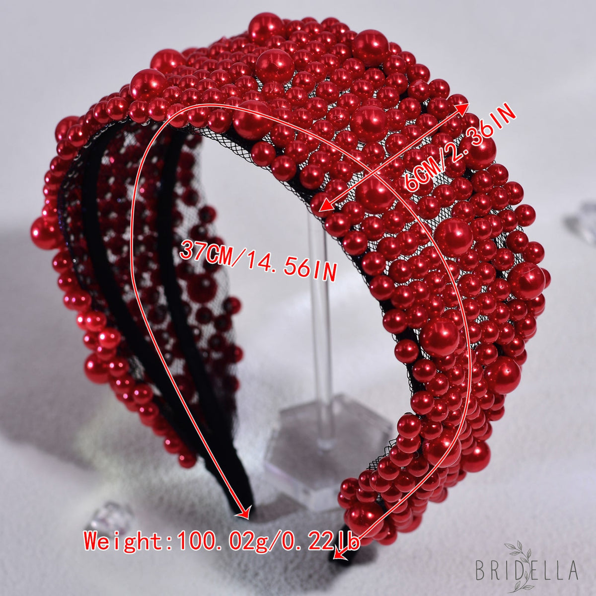 Pearl Beaded Padded Headband Fashion Party Hair Accessories - Bridella BYXA153