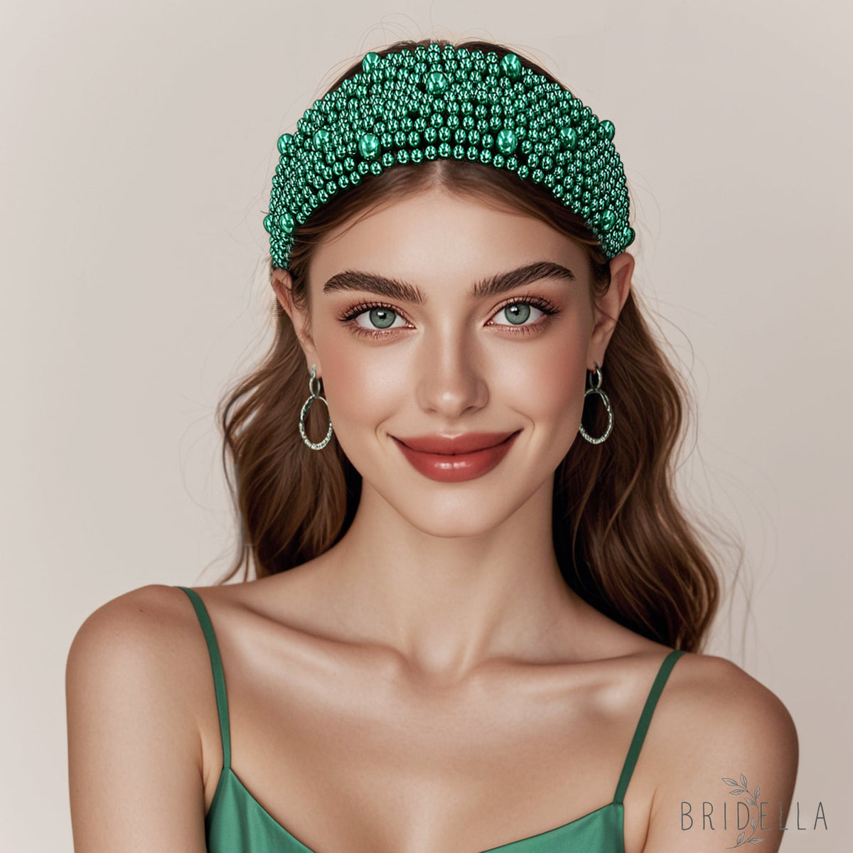 Pearl Beaded Padded Headband Fashion Party Hair Accessories - Bridella BYXA153