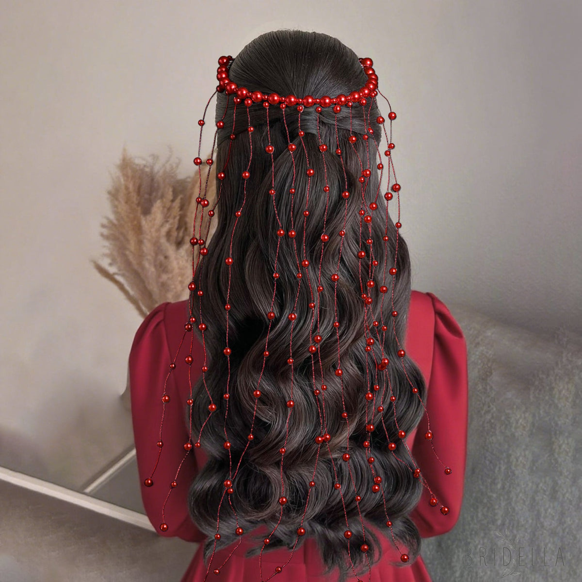 Pearl Tassel Bridal Hair Comb French Wedding Hair Accessories - Bridella BYXA171