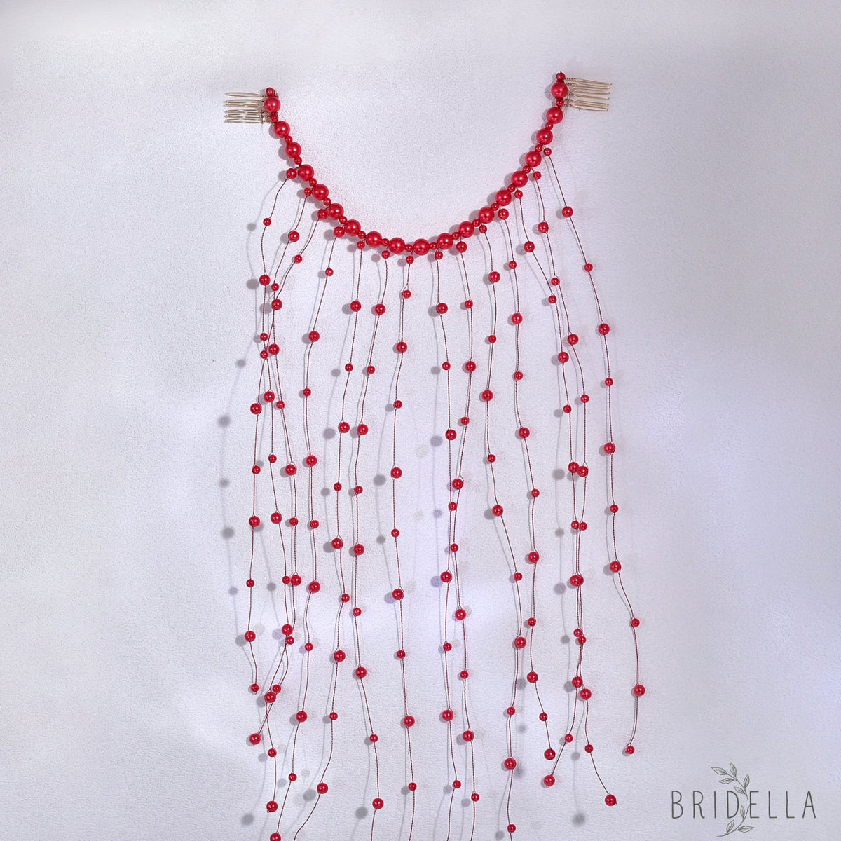 Pearl Tassel Bridal Hair Comb French Wedding Hair Accessories - Bridella BYXA171