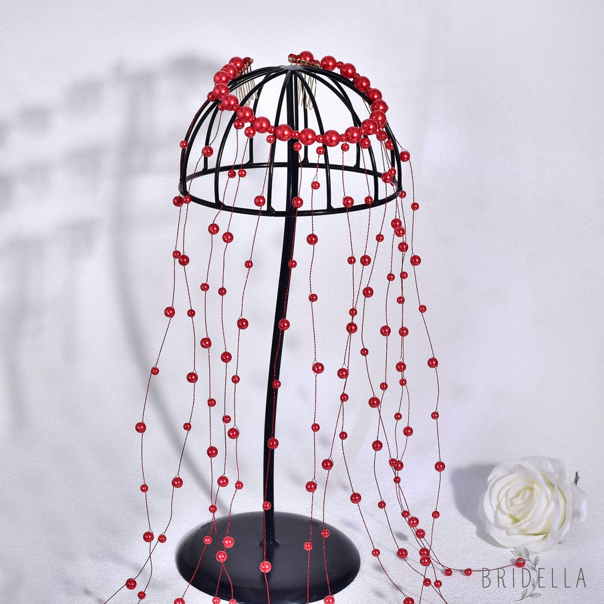 Pearl Tassel Bridal Hair Comb French Wedding Hair Accessories - Bridella BYXA171